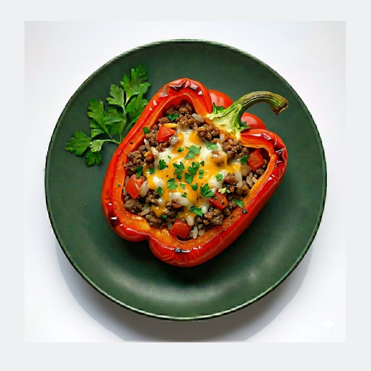 Ground Beef Stuffed Pepper