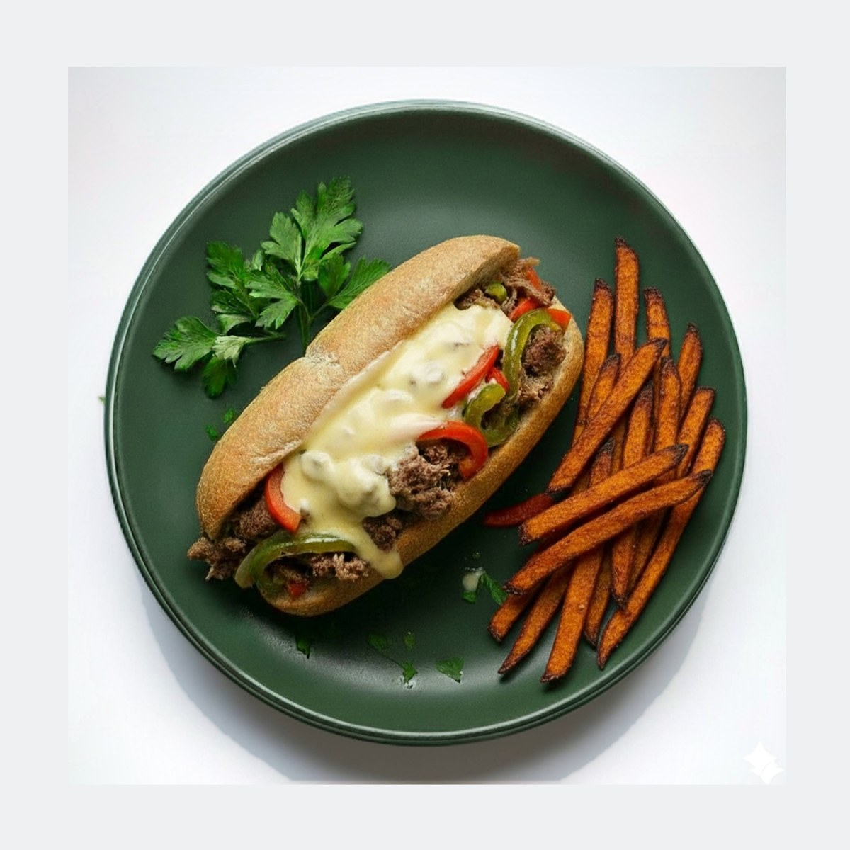 Bison Cheesesteak